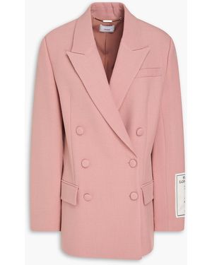 Erdem Double-Breasted Grain De Poudre Blazer - Pink
