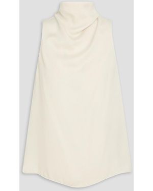 Rag & Bone Jana Draped Crepe De Chine Top - Natural