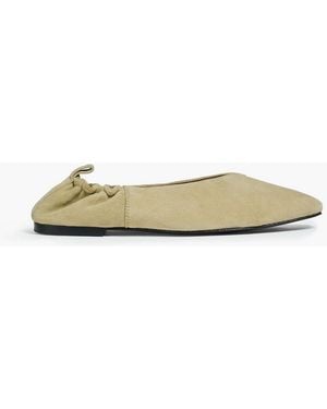 A.Emery Brie Suede Ballet Flats - Green