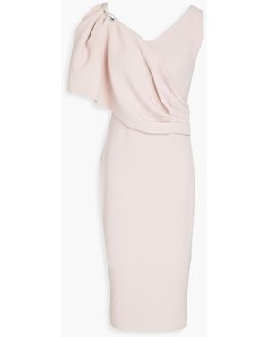 Rhea Costa Kleid aus crêpe mit drapierung - Pink