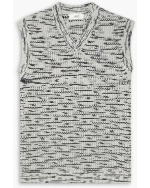 MR P. Space-Dyed Wool Jumper Vest - Grey