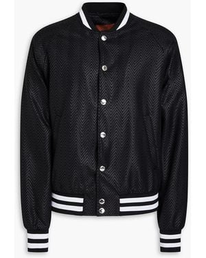 Missoni Coated Cotton-blend Bomber Jacket - Black