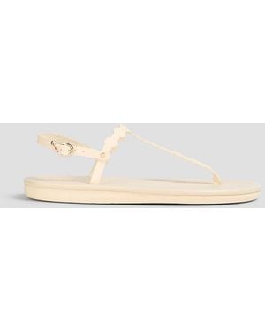 Ancient Greek Sandals Velos Studded Leather Slingback Sandals - White