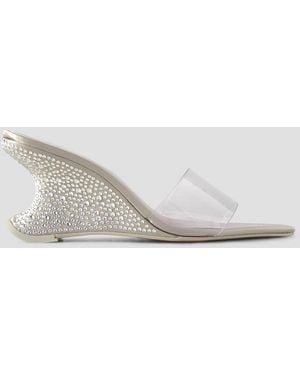 Cult Gaia Isabella Pvc Mules - White