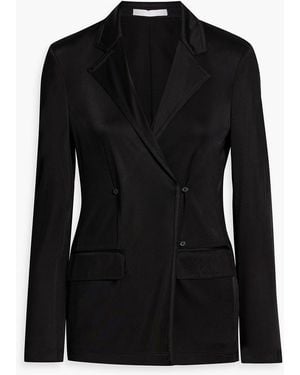 Helmut Lang Double-Breasted Jersey Blazer - Black