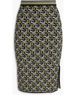 Diane von Furstenberg Hazel Jacquard-Knit Skirt - Black