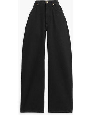 TOVE Sade High-Rise Tapered Jeans - Black