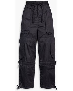 Isabel Marant Nazemi Cotton-Poplin Cargo Trousers - Blue