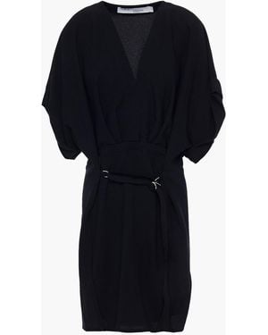 IRO Danube Belted Stretch-crepe Mini Dress - Black