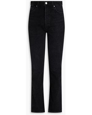 Goldsign The Lawler High-rise Slim-leg Jeans - Black