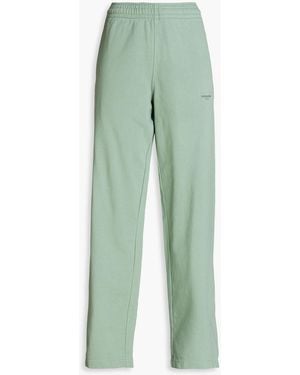 Holzweiler Track pants aus baumwollfrottee - Grün