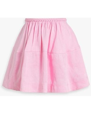 Aje. Anne Linen-blend Mini Skirt - Pink