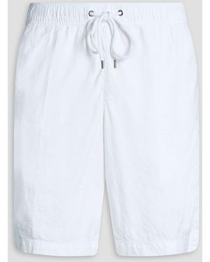 James Perse Linen-blend Twill Shorts - White