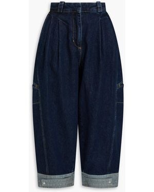3.1 Phillip Lim High-rise barrel-leg jeans - Blau