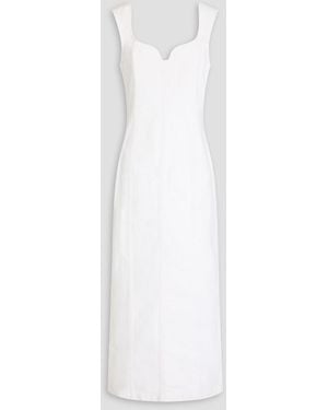Mara Hoffman Indya Denim Midi Dress - White