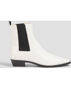 Jonathan Simkhai Lennon Leather Chelsea Boots - White
