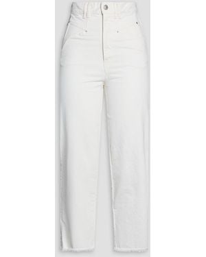 Isabel Marant Naliska High-rise Straight-leg Jeans - White