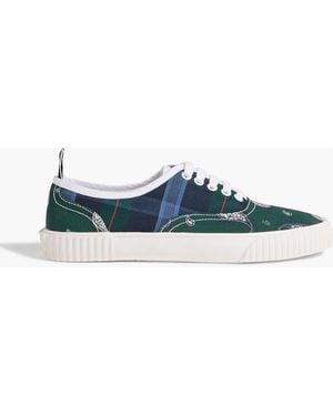 Thom Browne Heritage Canvas Sneakers - Blue