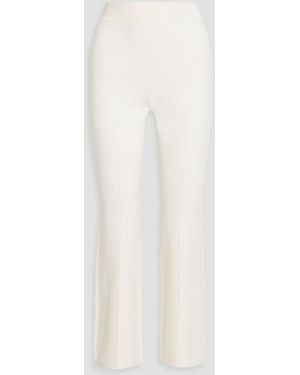 Jonathan Simkhai Stretch-Knit Bootcut Pants - White