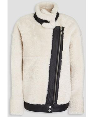 IRO Denmark Shearling Jacket - White