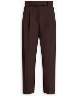 Esse Studios Onus Crepe Tapered Pants - Brown
