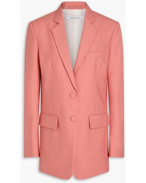 Another Tomorrow Wool-crepe Blazer - Pink