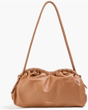 Mansur Gavriel Cloud Mini Leather Clutch - Brown