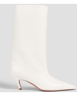 AMINA MUADDI Fiona Leather Boots - White