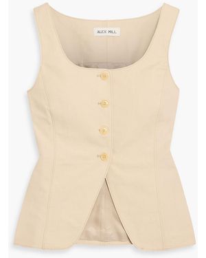 Alex Mill Soho Linen And Cotton-Blend Vest - Natural