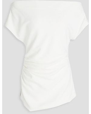 Proenza Schouler Francesa Off-The-Shoulder Crepe Top - White