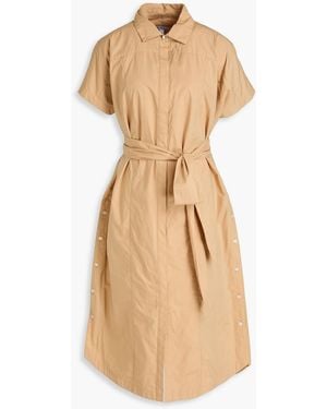 10 Crosby Derek Lam Mikala hemdkleid aus baumwollpopeline in midilänge - Natur