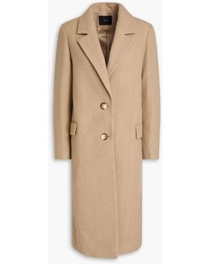 JOSEPH Pinstriped Wool-blend Felt Coat - Natural