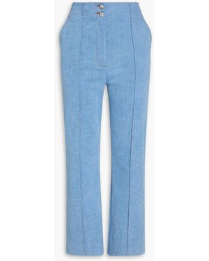 Veronica Beard Kean hoch sitzende bootcut-jeans - Blau