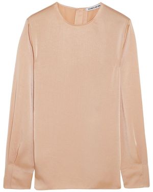 Elizabeth and James Maya Satin Blouse - Natural