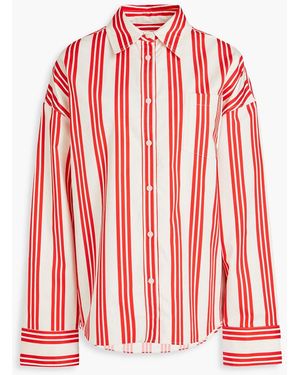 Solid & Striped The dylan gestreiftes hemd aus baumwollpopeline - Rot