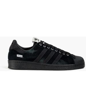 adidas Superstar 82 Suede Trainers - Black