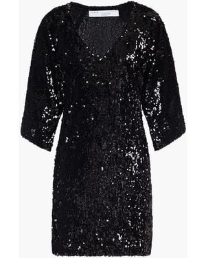 IRO Minia Sequined Tulle Mini Dress - Black