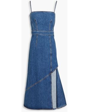 McQueen Denim Midi Dress - Blue