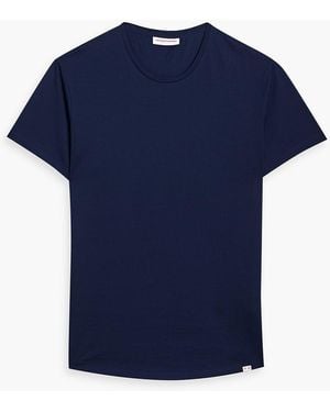 VIP【関税送料無料】希少 Orlebar Brown Cotton T-Shirt OB-T - Black Tailored Fit Crew Neck T-Shirt | Orlebar Brown
