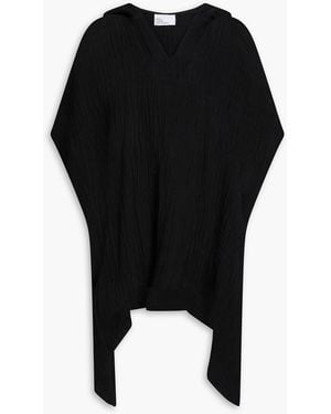 Lisa Marie Fernandez Linen-Blend Hooded Tunic - Black