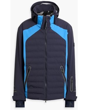 Bogner Jorik Two-Tone Quilted Down Ski Jacket - Blue