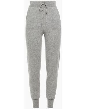 Loulou de Saison Maddalena melierte track pants aus kaschmir - Grau