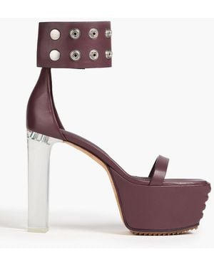 Rick Owens Leather Platform Sandals - Pink
