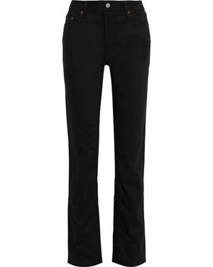 Acne Studios South High-Rise Straight-Leg Jeans - Black