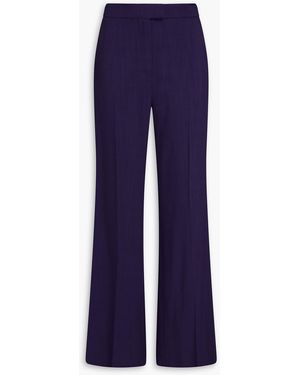 Galvan London Crepe Flared Pants - Blue