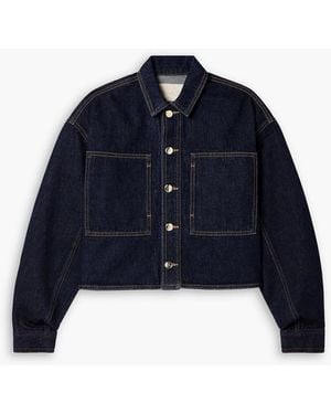 Ulla Johnson Bobbi Cropped Denim Jacket - Blue