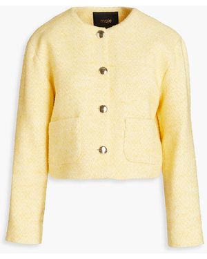 Maje Tweed Jacket - Yellow