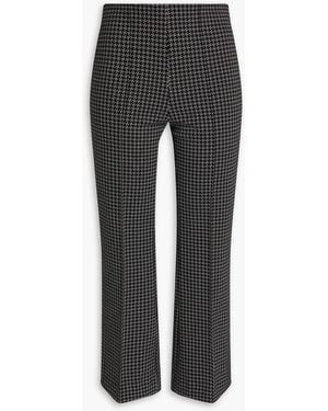 Rag & Bone Jacquard-Knit Kick-Flare Trousers - Black