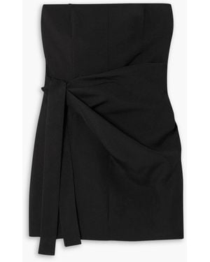GAUGE81 Natal Draped Grain De Poudre Mini Dress - Black