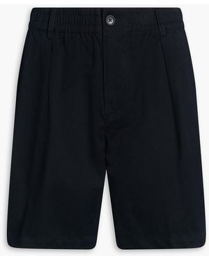 James Perse Cotton-Blend Twill Shorts - Blue